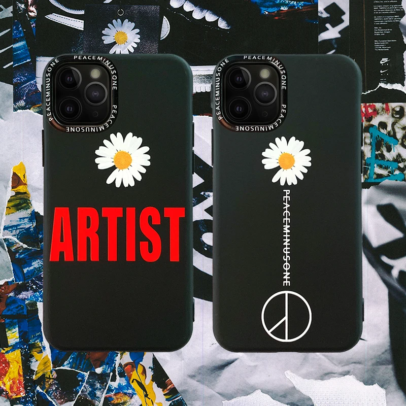 Модный чехол для телефона G dragon peaceminusone x Fragment Daisy iphone 6 s 7 8 plus 11 pro X Xs Max Xr 3D рельефный