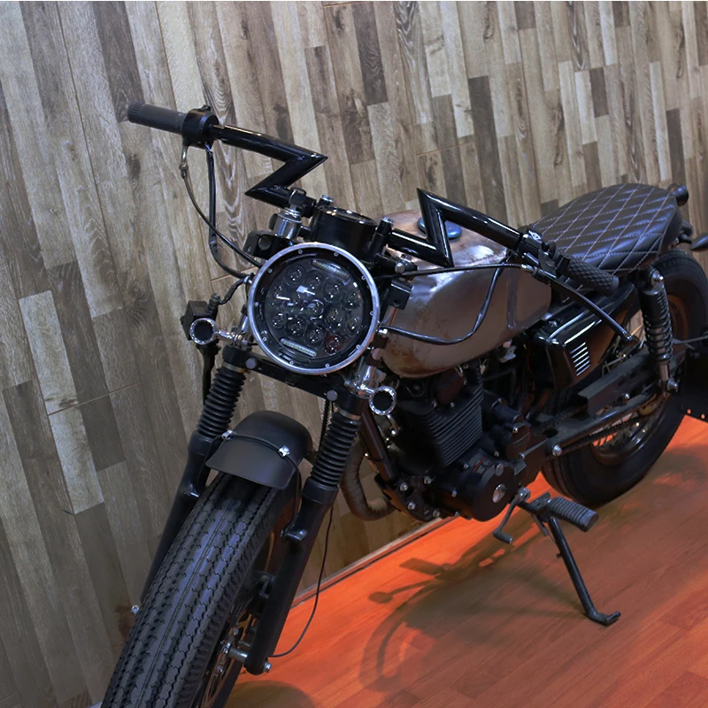 7 &quotмотоцикл светодиодный фары лампы для Harley Dyna Sportster Победы Триумф индийские Halo