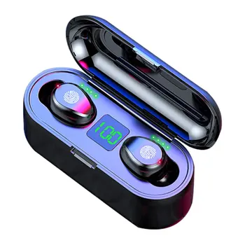 

F9 With Display Touch Control Stereo Sports RunningHeadset Wireless 5.0 Earphone Headphone Earbuds Cordless