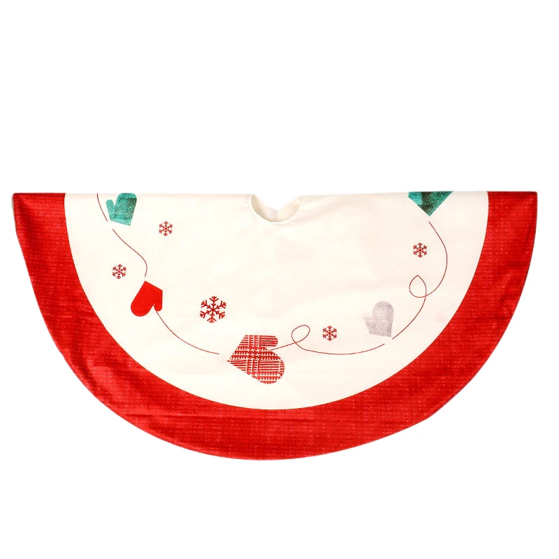 New-Christmas Tree Skirt 120Cm Round Carpet Christmas Tree Bottom Decoration New Year Home Outdoor Decor Event Party Tree Skirts