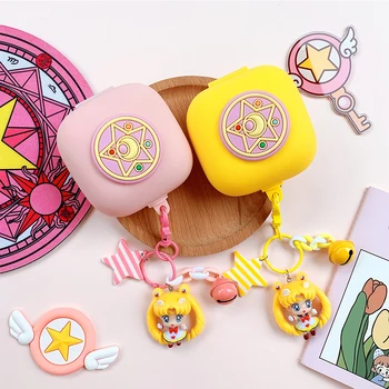 

Cute Girl Silicone Cover for Beats Powerbeats Pro Case Bluetooth Earphone Accessories Wireless Headphone Portable Bag Keyring