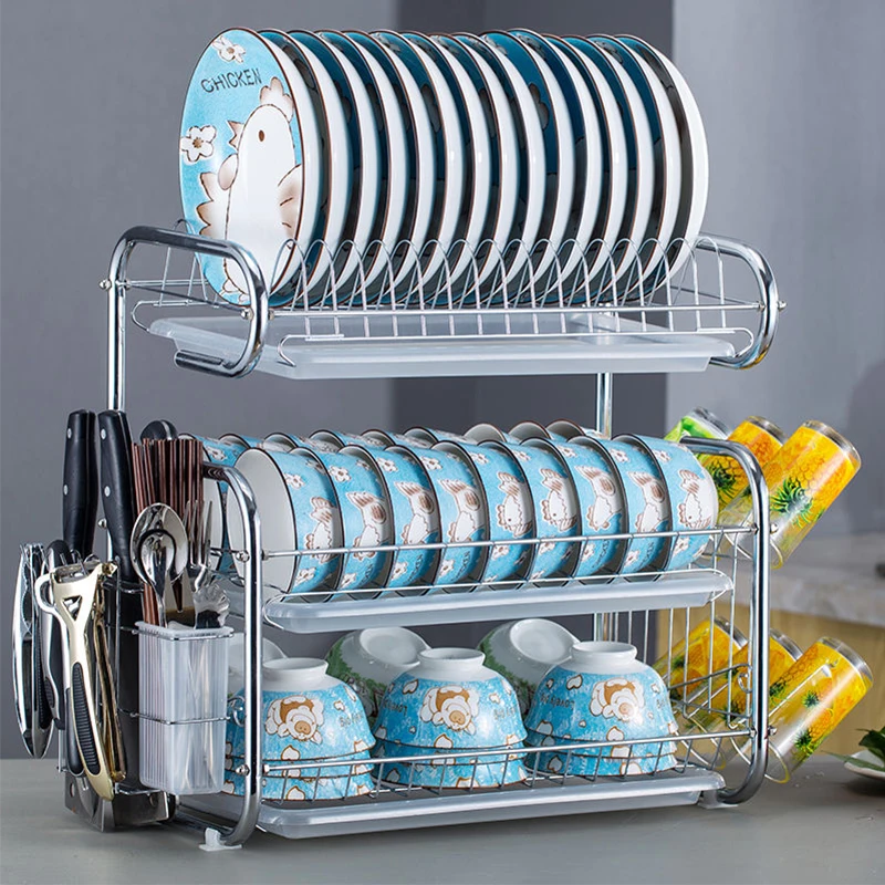 Stainless Steel Drain Dish Rack Kitchen Rack Storage Rack Cupboard Kitchen Organizer Storage Box Cooking Tool Rack Stainless Steel Drain Dish Rack Kitchen Rack Storage Rack Cupboard Kitchen Organizer Storage Box Cooking Tool Rack