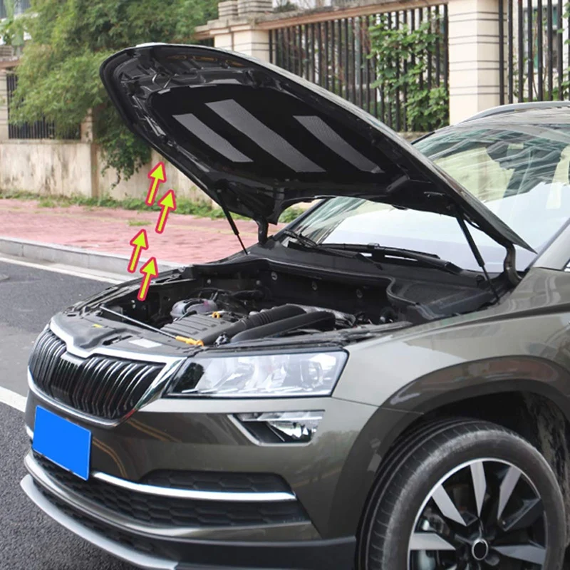 

2Pcs/Set Car Refit Front Bonnet Hood Lift Hood Engine Cover Hydraulic Rod Strut Spring Shock Bar for Skoda Karoq 2017 2018 2019