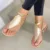 Летние Плоские Женские Сандалии Gladiator Black Open Toe Женские пляжные Сандалии Roman Buckle Strap Женская Обувь 2020 Большой размер Шлепанцы