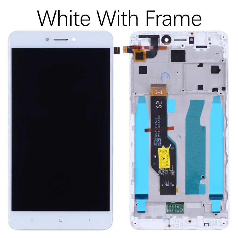 Snapdragon 625 Дисплей для XIAOMI Redmi Note 4X LCD в сборе с тачскрином на рамке 5.5'' черный белый золото - Цвет: With Frame White