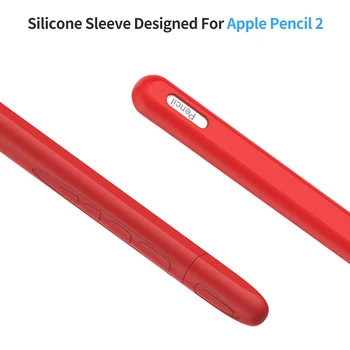 

Anti-Slip Silicone Pencil Sleeve Cover Protective Case for Apple Pencil 2 KQS8