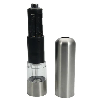 

Light Up Electric Auto Salt Pepper Mill Stainless Steel Electronic Grinder Pot Pepper Grinder Grinding Sea Salt Grinder