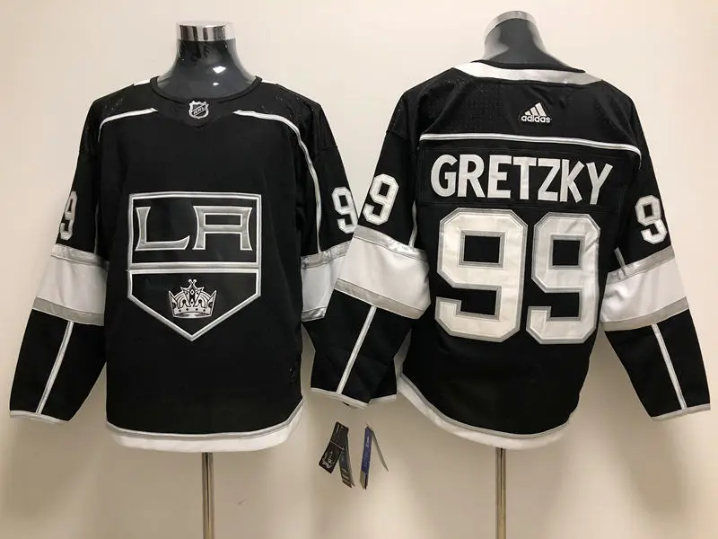 Сшитые мужские футболки для взрослых#8 Drew Doughty 32 Jonathan Quick 99 Wayne Gretzky - Цвет: For Men