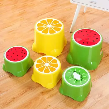 

creative fashion Plastic Foot Stool for Kids Cartoon Fruit Pattern Anti-Slip Foot Stools Baby Children Toilet Bathroom Footstool