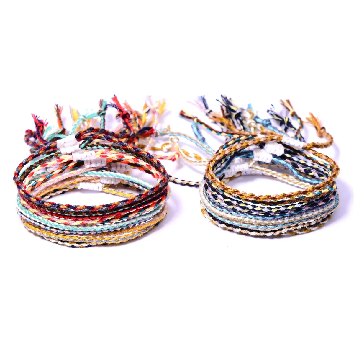 #*Cheap 1pc thin Boho Nepal Ethnic Handmade Bracelet Summer Beach Braid String Cotton Wrap Weave Rope Friendship Bracelets For Women Men