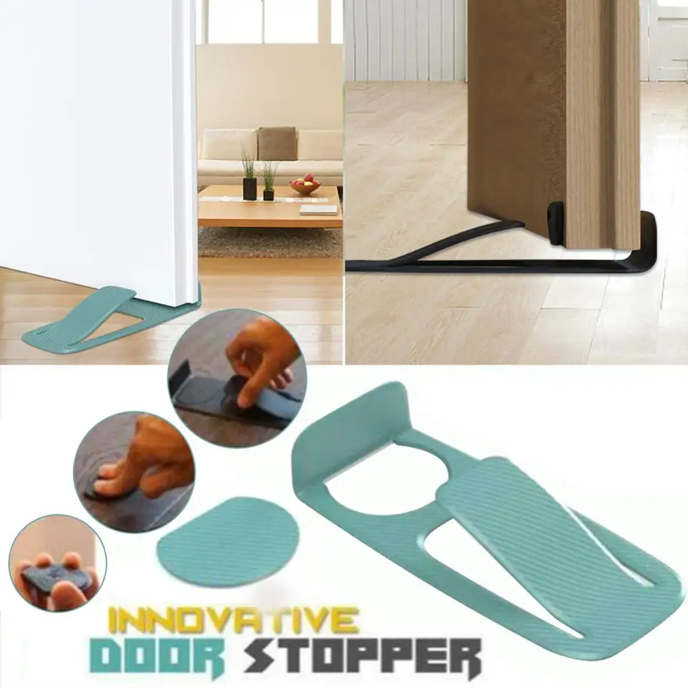 

Spring Innovative Door Stopper properly holds your door open Door Wedge Holder Dropshipping for Home Child Protection