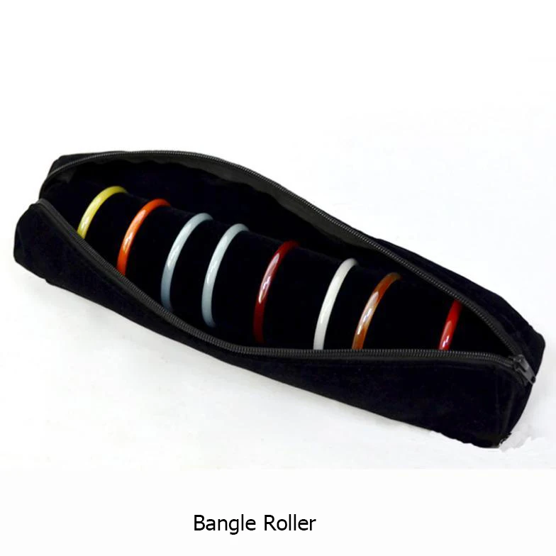 Bangle Roller Портативная большая дорожная сумка для ювелирных изделий, подвеска, ожерелье, браслет, цепочка, чехол для хранения, часы, браслет, кольцо, серьги, Органайзер - Цвет: Bangle Roller