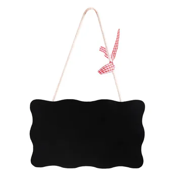 

Wood Crafts Double-sided Blackboard Registration Message Small Blackboard Mini Home Decoration Welcome Door Card
