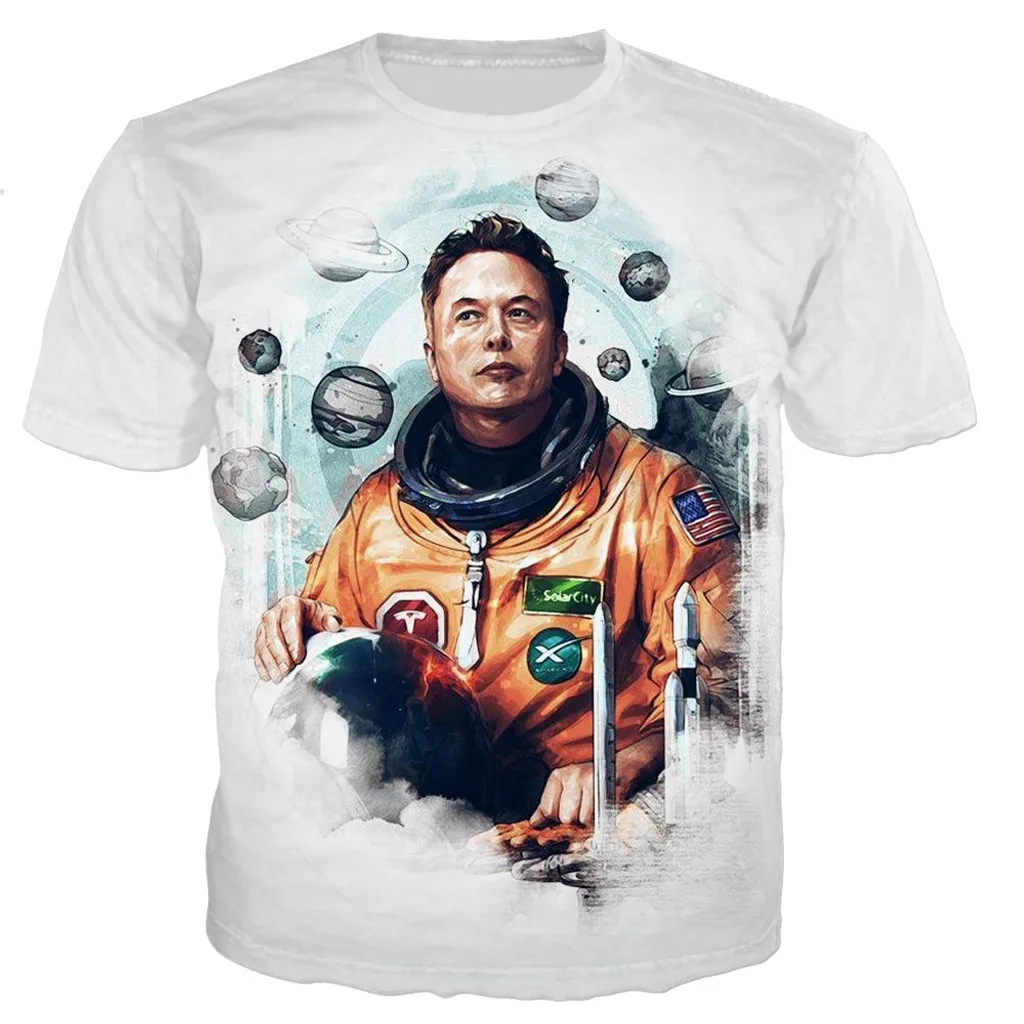 Tesla Elon Musk Men/Women 3D T-shirt
