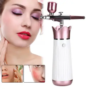 

New Portable Beautiful USB Handheld Airbrush Set Air Compressor Hydrating Face Moisturizing Skin Care Nano Paint Spray Gun