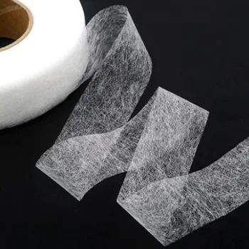 

1-4cm 70 yards White/black non-woven double-sided adhesive lining hot melt adhesive omentum bottom edge Garment Accessories