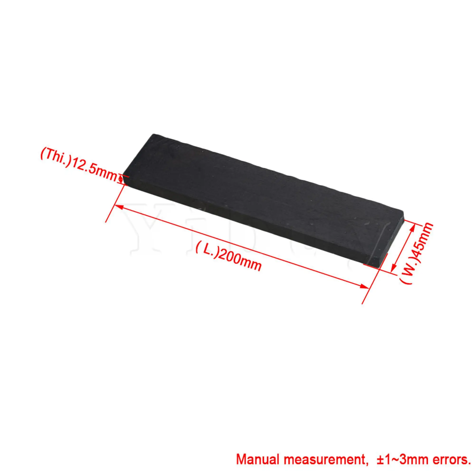 Yibuy Black Ebony Hardwood Raw Materials for Musical Instrument Accessories