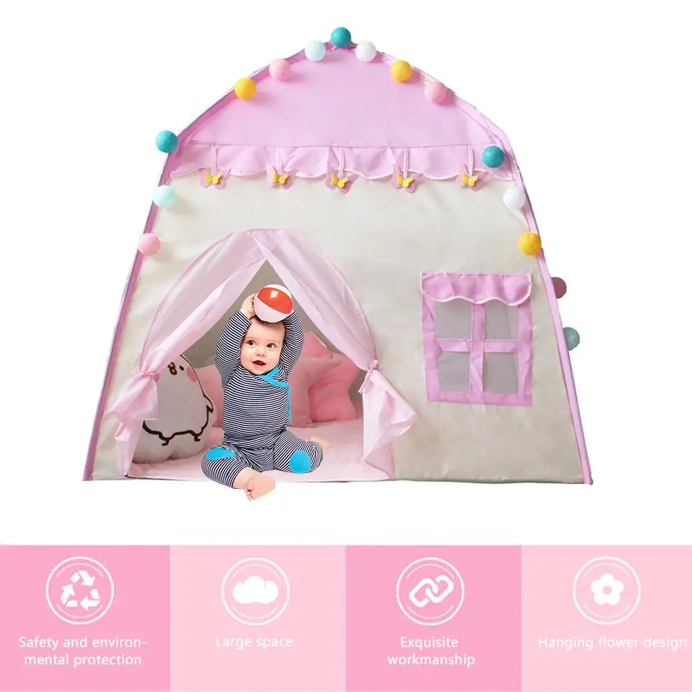 Детская палатка, игрушечная палатка для детей, розовый игровой домик для улицы/дома, забавные игрушки, замок, вилла, складные игровые палатки, игрушки для детей