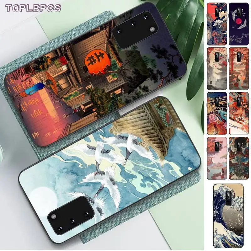 TOPLBPCS Japanese style Art Japan Painted Phone Case for Samsung S6 S10 5G S7 EDGE S8 S9 S20 PLUS S10Lite | Мобильные телефоны и