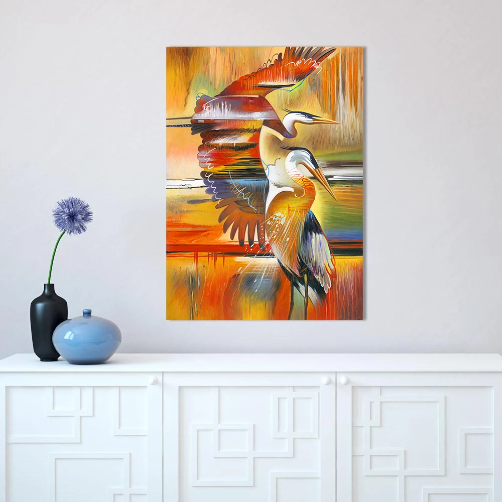QKART Wall Art Холст принт животное картина лошадь настенные картины для гостиной