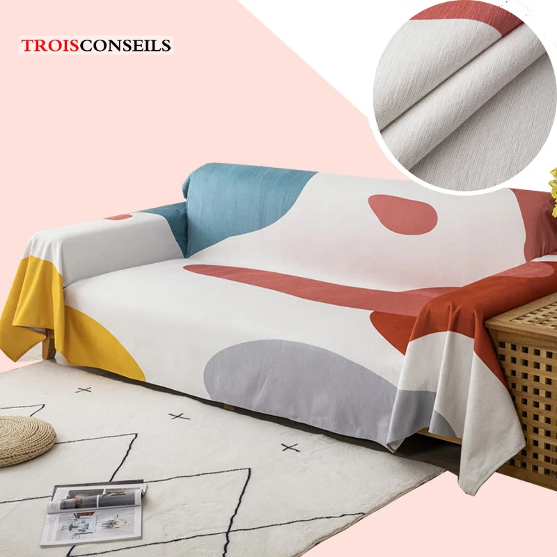 Chenille Sofa Blanket Cover for Living Room Fashion Soft Blanket for