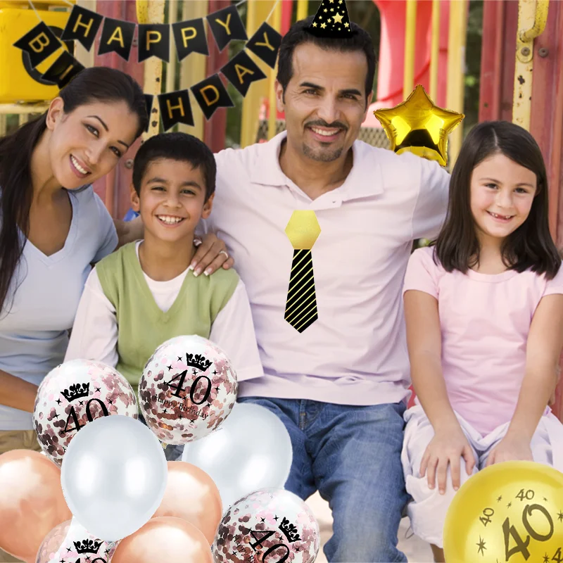 Фотофон Amawill с надписью Happy Birthday 40 лет|supply kit|supplies party |