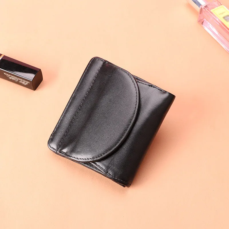 XMESSUN Women Genuine Leather Wallet 2025 New Fashion Design Fold Coin Purse Trendy Female ID ID Card Pack Ins K55