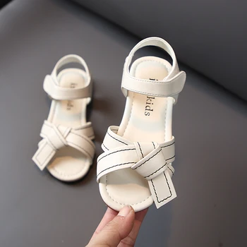 

CNFSNJ brand 2020 new summer Girls Fashion Princess sandals Children Shoes Heels bow tie Knotted Soft Bottom sneakers