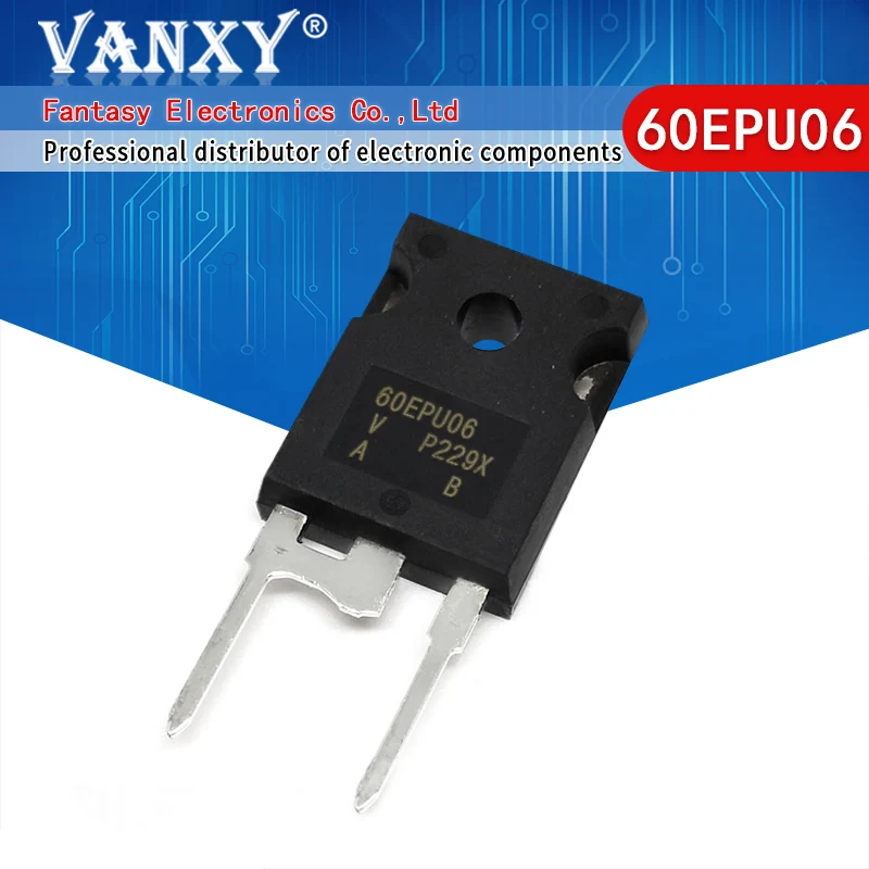 5 шт. 60EPU06 TO247-2 60EPU06PBF TO247 60A 600V импульсный диод | Электронные компоненты и