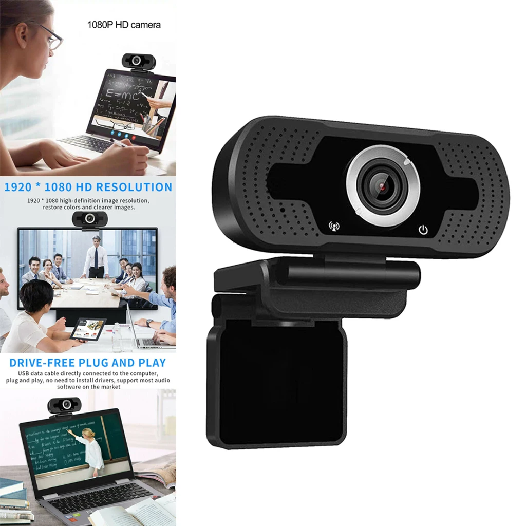 1pc HD Webcam 1080P With Microphone PC Laptop Desktop Android TV USB Webcam