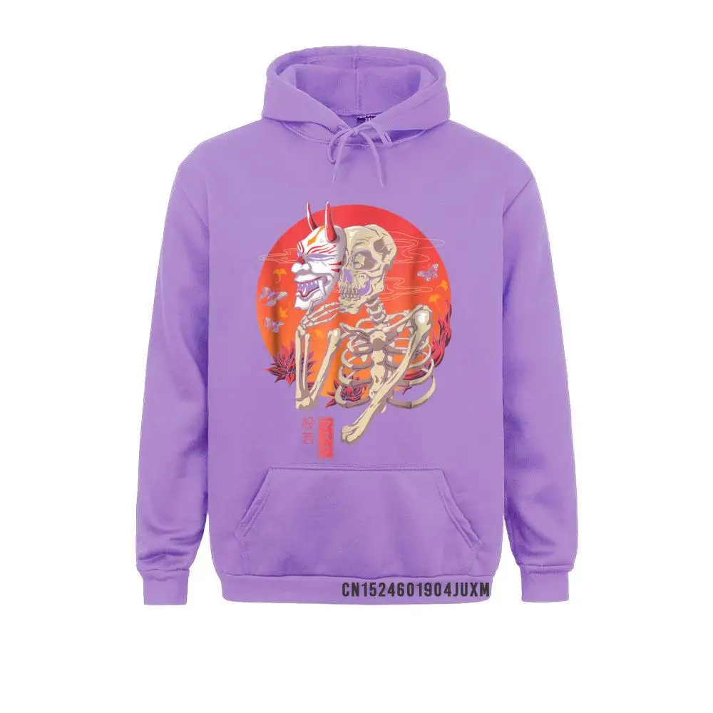 Hannya Yokai Mask T-shirt__3224 Father Day  Hoodies Long Sleeve Fashionable Hoods Brand New Casual Sweatshirts Hannya Yokai Mask T-shirt__3224purple