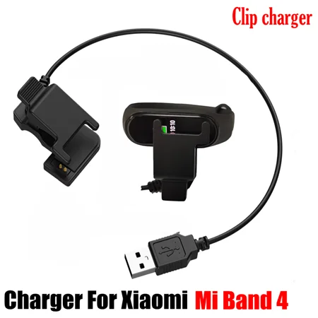 USB Charging Dock Cable Cord Charger Adapter for Xiaomi Mi Band 4 Wrist Bracelet 