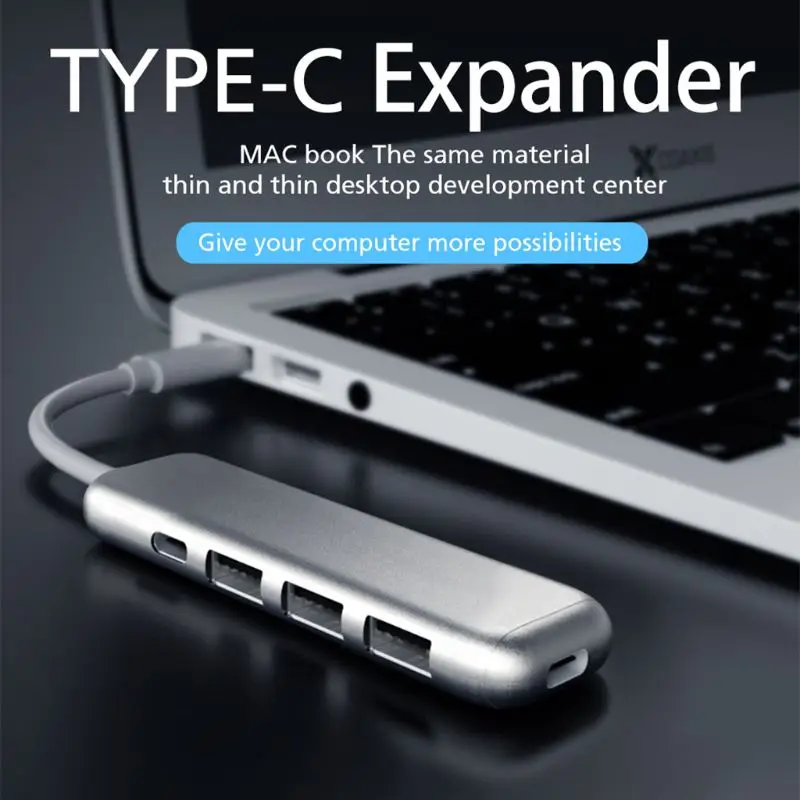 Разветвитель USB C с разъемом type C и USB 3,0 для MacBook/MacBook Pro/samsung/huawei Y4UF