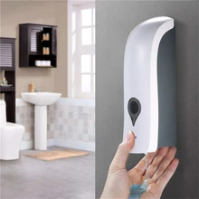 Dispensador de jabón de estilo europeo, botella de desinfectante de manos Manual montada en la pared, 300ml, para baño y Hotel