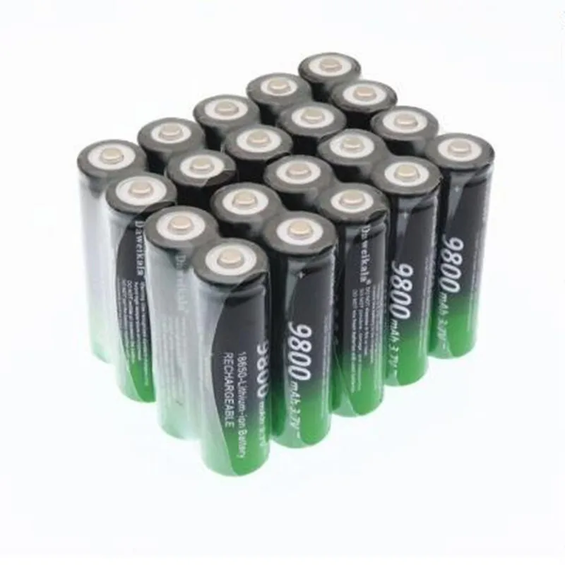 2~ 20 шт 18650 Батарея 3,7 V 9800 mAh емкость литий-ионная аккумуляторная батарея для фонарика факел батарея подарок