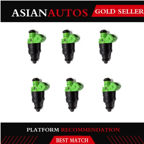 

DEFUS 6x MJY000100 Fuel Injector Nozzle Bico For Land Rover Freelander 2.5L V6 2003-2005 Brand NEW MJY 000100