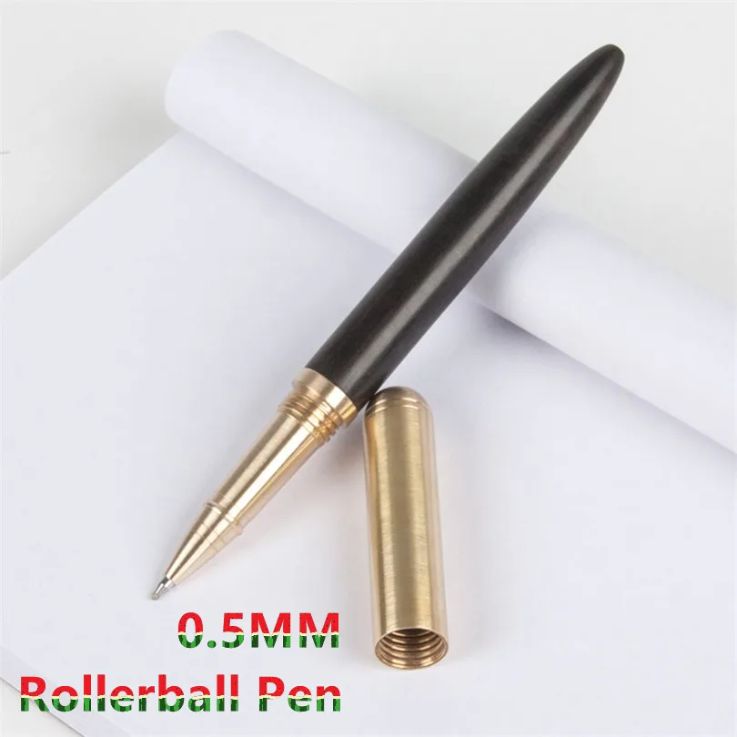 1Pc Wood Handle Signature Pen Rollerball Pen Business Office Pen Luxury Stationery Gifts Writing Supplies