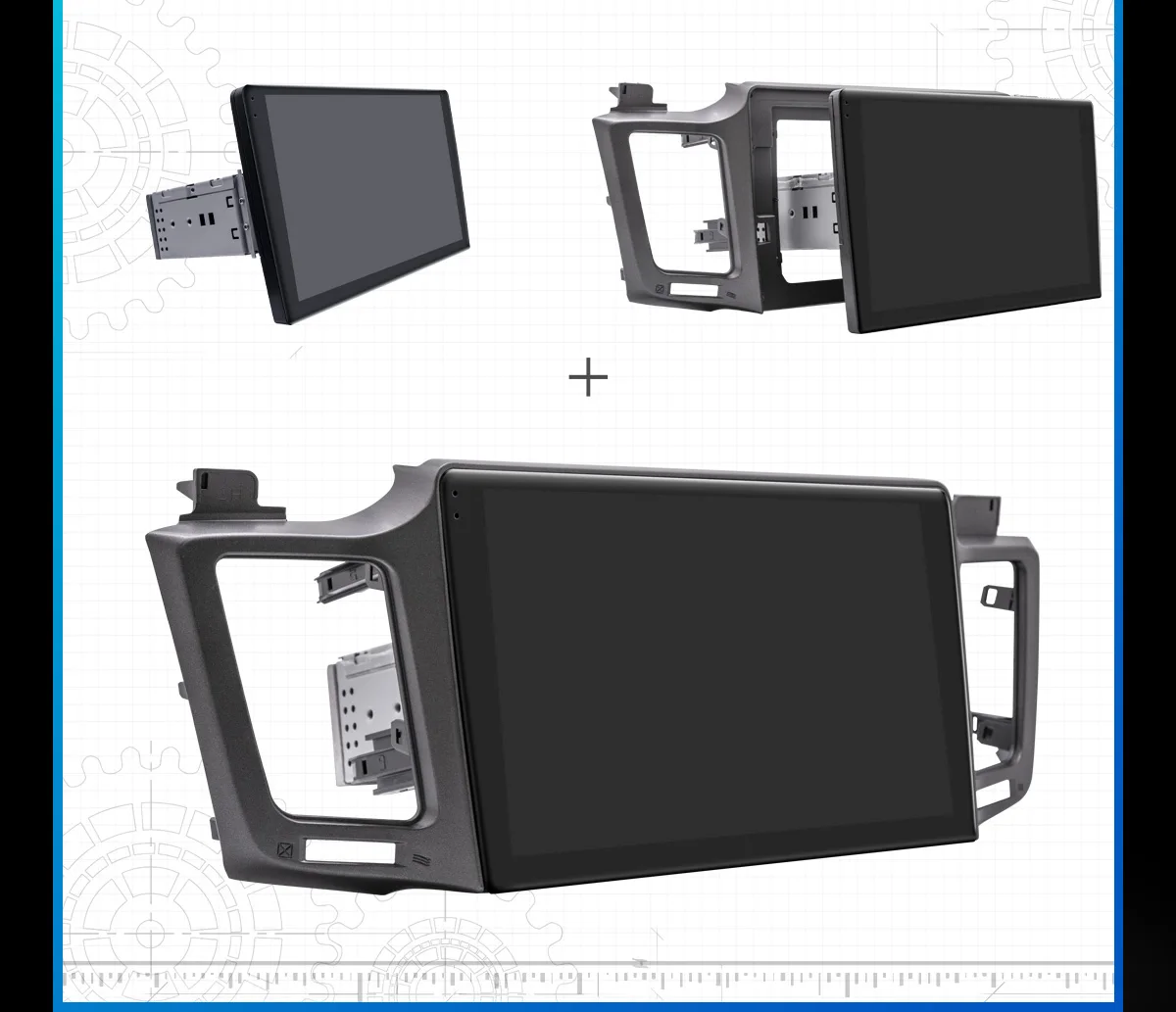 Sale Joying 10.1" 1 Din TDA7851 Android Car Radio Player Multimedia GPS Navigation for Toyota RAV4 2012-2018 Audio Stereo Mirror Link 3