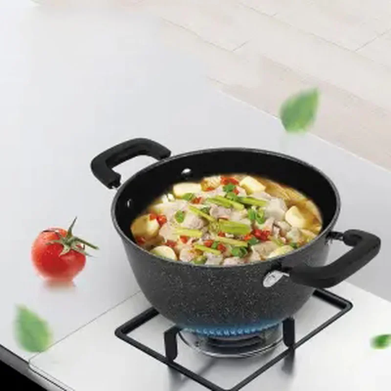 Кастрюля для супа молочный горшок домашняя посуда Maifan каменная антипригарная