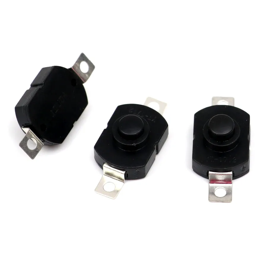 30V 1A flashlight switch Self-locking 17 x 12 9.5mm Table lamp 1712 button ON-OFF 3pcs/lot | Лампы и освещение