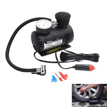 

dropshipping 300 PSI Mini Air Compressor 12V Car Auto Portable Pump Tire Inflator w/gauge New OE88