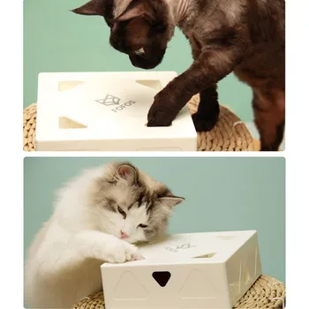 

Pet Cat Intelligent Electric Cat Teasing Box Safe Non-toxic and Harmless Pet Toys Mice & Animal Toys AB