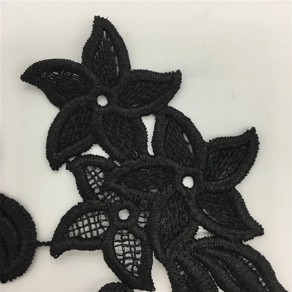 Lace Collar Neckline Applique Embroidery Sewing on Patches Sewing Fabric Accessories a pair for sale lace fabric lace sewing accessories lace sewing supplies lace accessories lace garment accessories lace decoration sewing patches