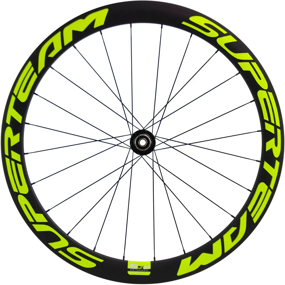 Top 700C  UCI Carbon Wheels Clincher Bicycle Wheelset 50mm  Road  Bike  Disc Brake Center Lock QR/Alex Thru System 3