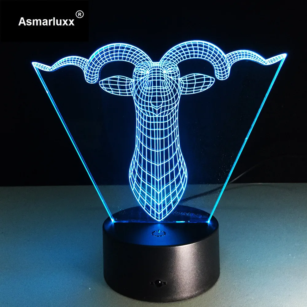 Asmarluxx 3d led lamp20013