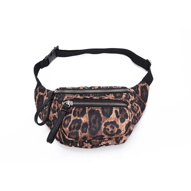 

Casual Leopard Waist Belt Bag Unisex Waterproof Fanny Packs Lady Fashion Chest Bag Travel Waist Purse Phone Pouch Waist Bag A74