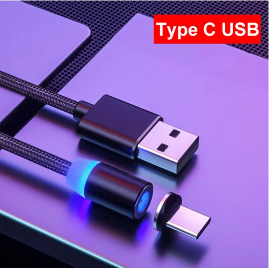 for type-c black Магнитный кабель Олаф 1 м, Micro usb кабель для samsung S9 S10, usb type-C кабель для iPhone X 8 7 11 Pro, USB C, Магнитный зарядный кабель - Цвет: for type-c black