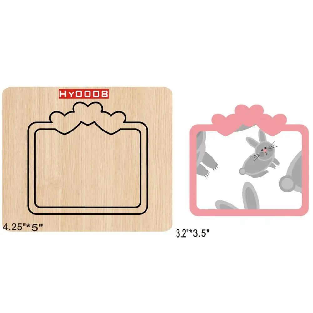 

DIY Leather Template Craft Cutting Die Japan Steel Blade Cut Die Frame Scrapbooking Cutting Die Total Thickness-15.8mm
