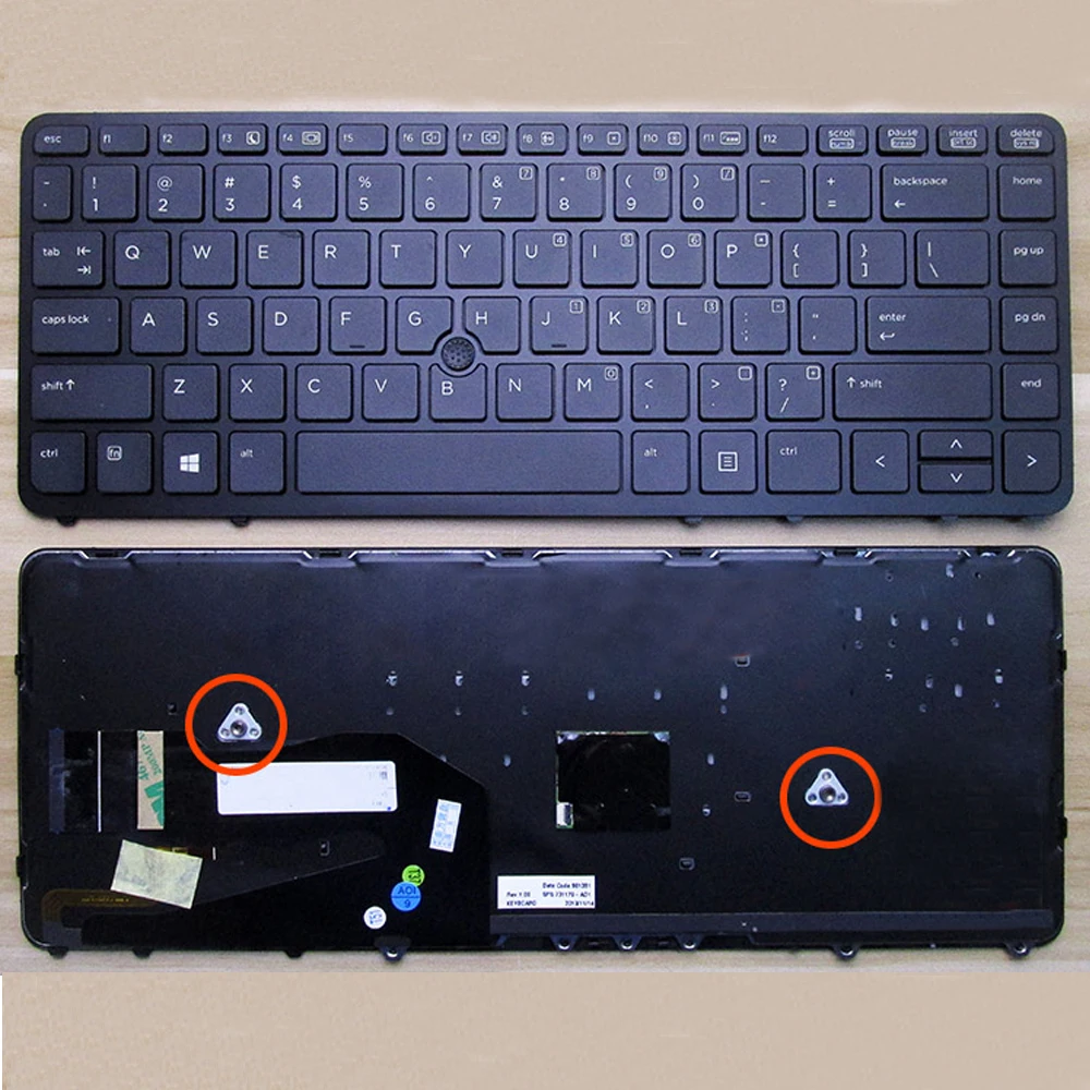 English Сменная клавиатура с подсветкой для hp EliteBook 840 G1 850 G1 ZBook 14 на английском языке - Цвет: English