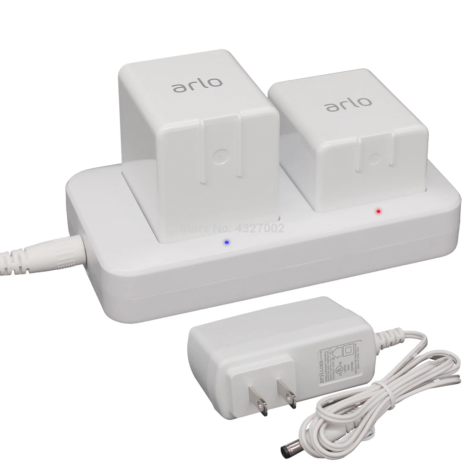 

Arlo Battery Charger 12V 1.5A Dual Batteries Charging Dock Station for Arlo Pro, Arlo Pro 2, Arlo Go, Arlo Security Light Camera